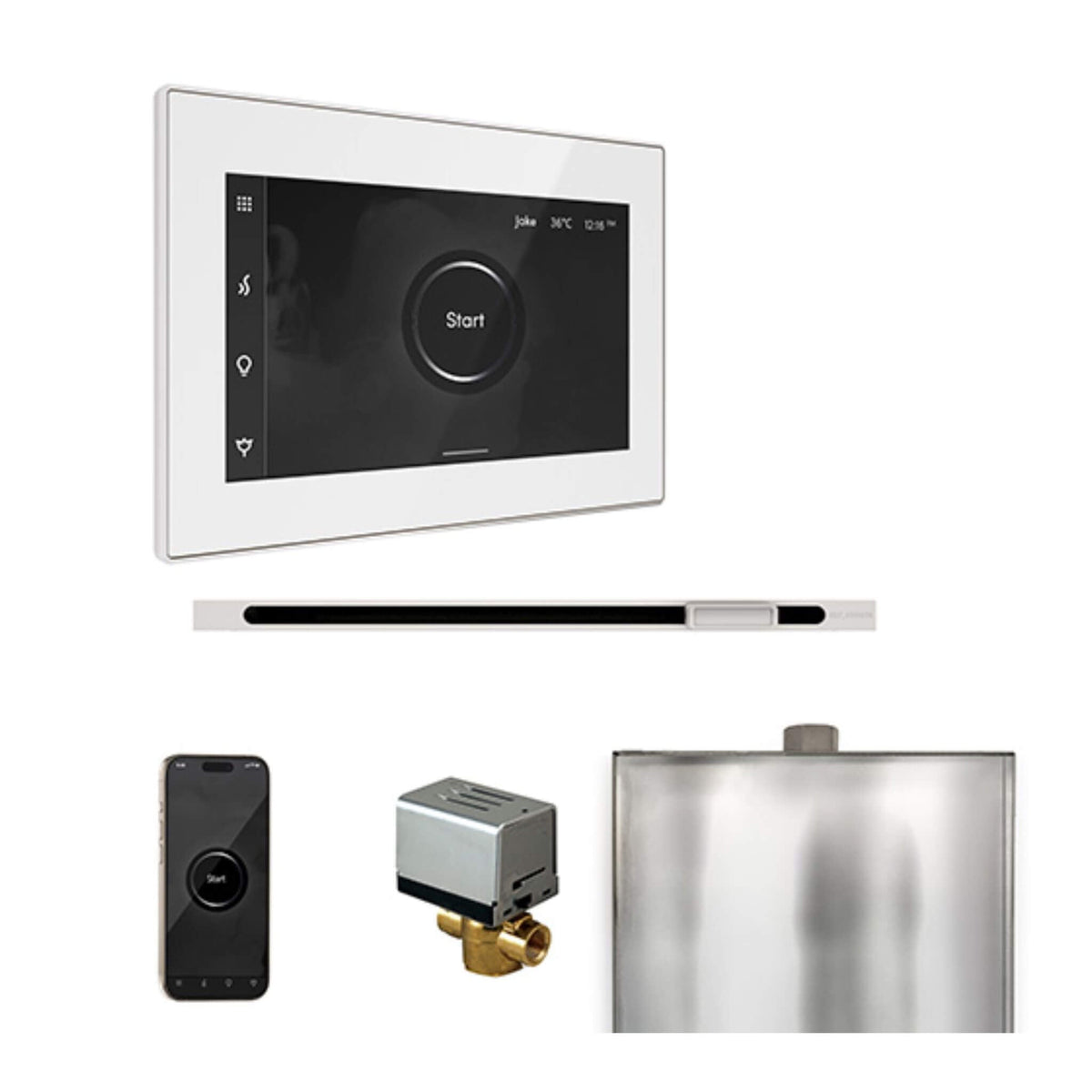 Mr.Steam XButler Steam Shower Control W/ iSteamX Control & Linear SteamHead (SAK58915)