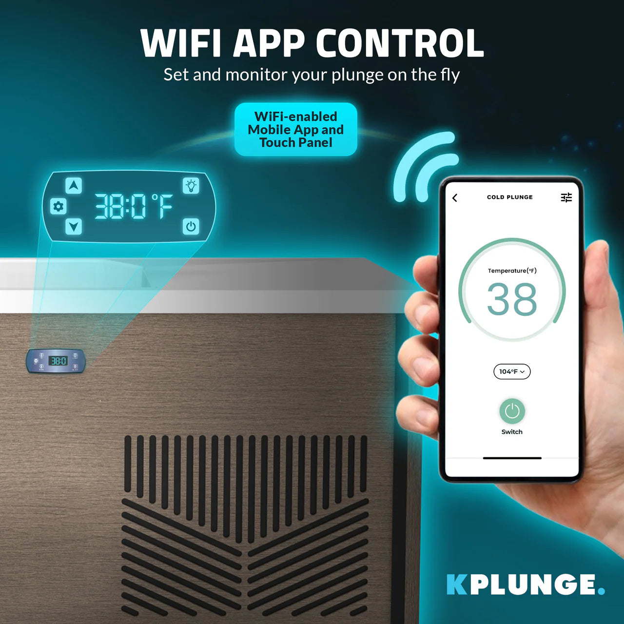 K-PLUNGE Iroquois All-in-One Cold Plunge and Hot Tub with Built-in Chiller