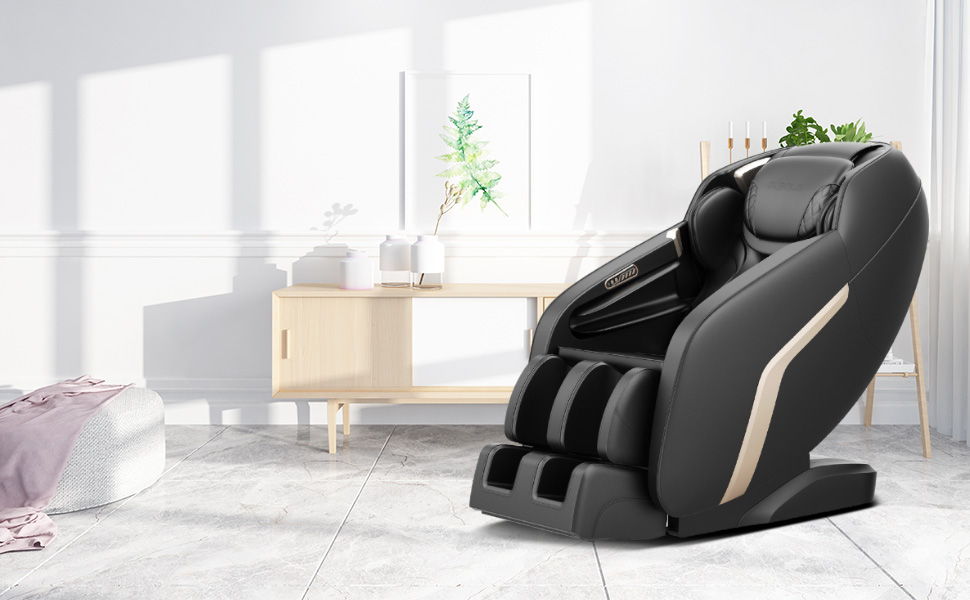 Massage Chair, Zero Gravity Shiatsu Massage Chairs Full Body And Recliner  - Black