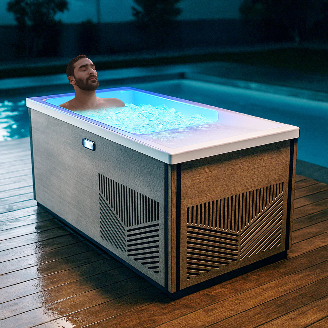 K-PLUNGE Iroquois All-in-One Cold Plunge and Hot Tub with Built-in Chiller
