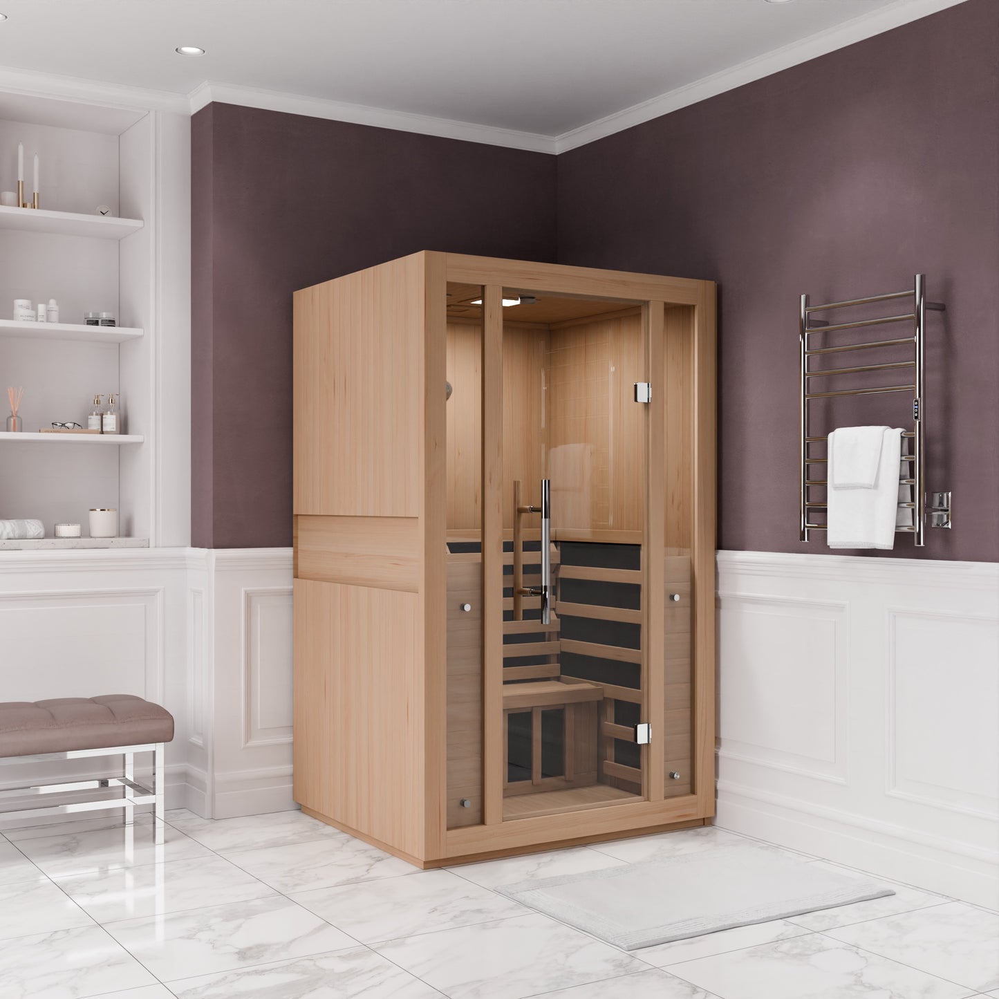 SteamSpa Fiji Carbon FAR Infrared Sauna 2-Person