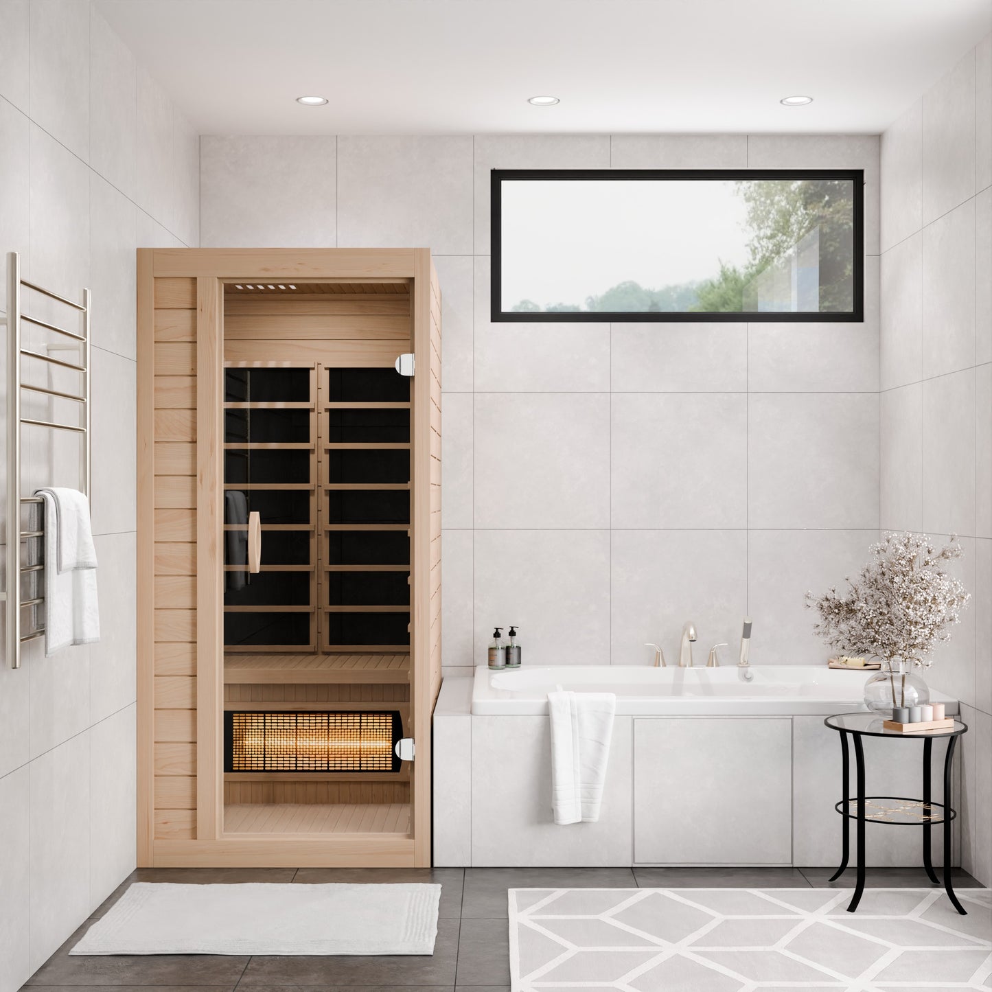 SteamSpa Lucia Carbon FAR Infrared Sauna 1-Person