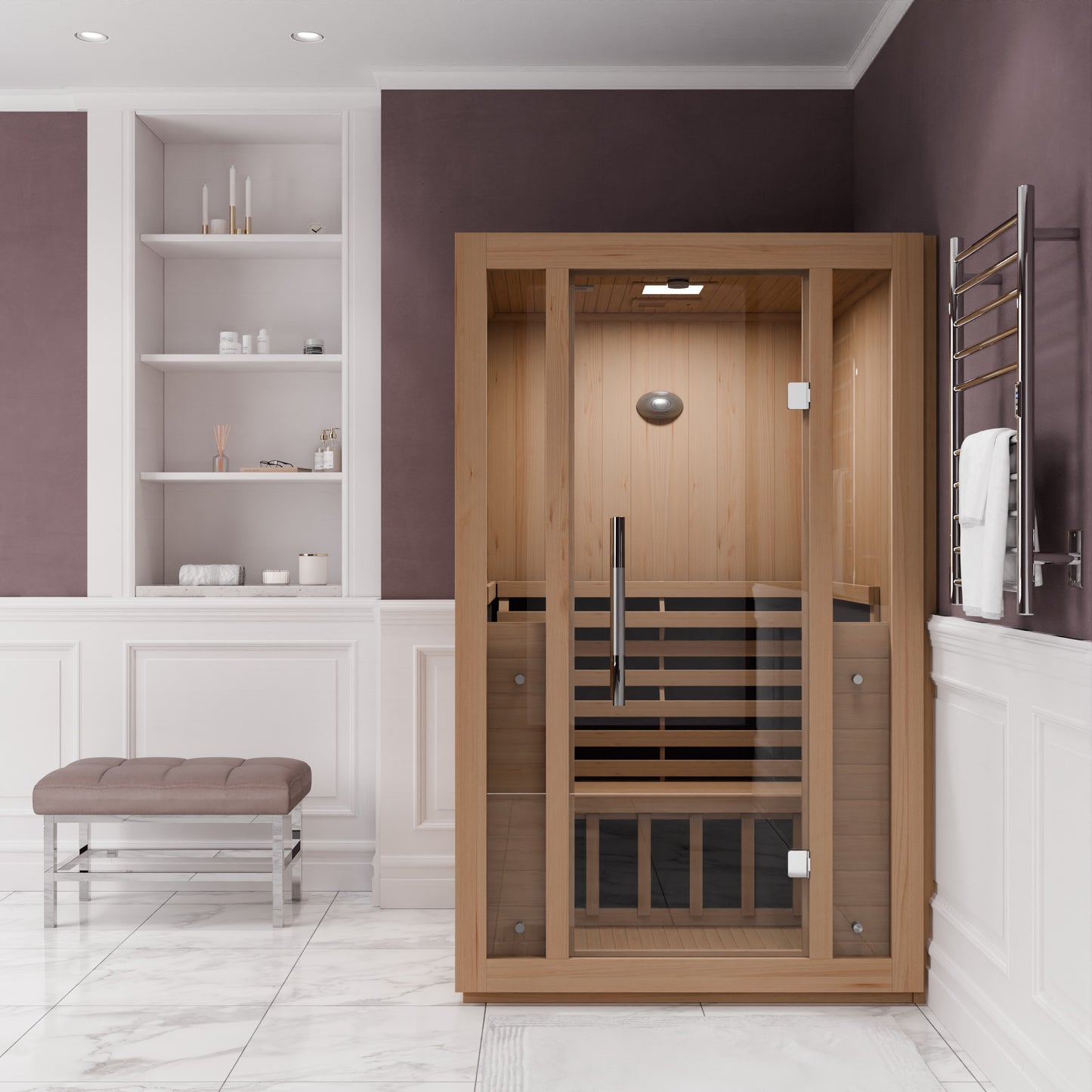 SteamSpa Fiji Carbon FAR Infrared Sauna 2-Person