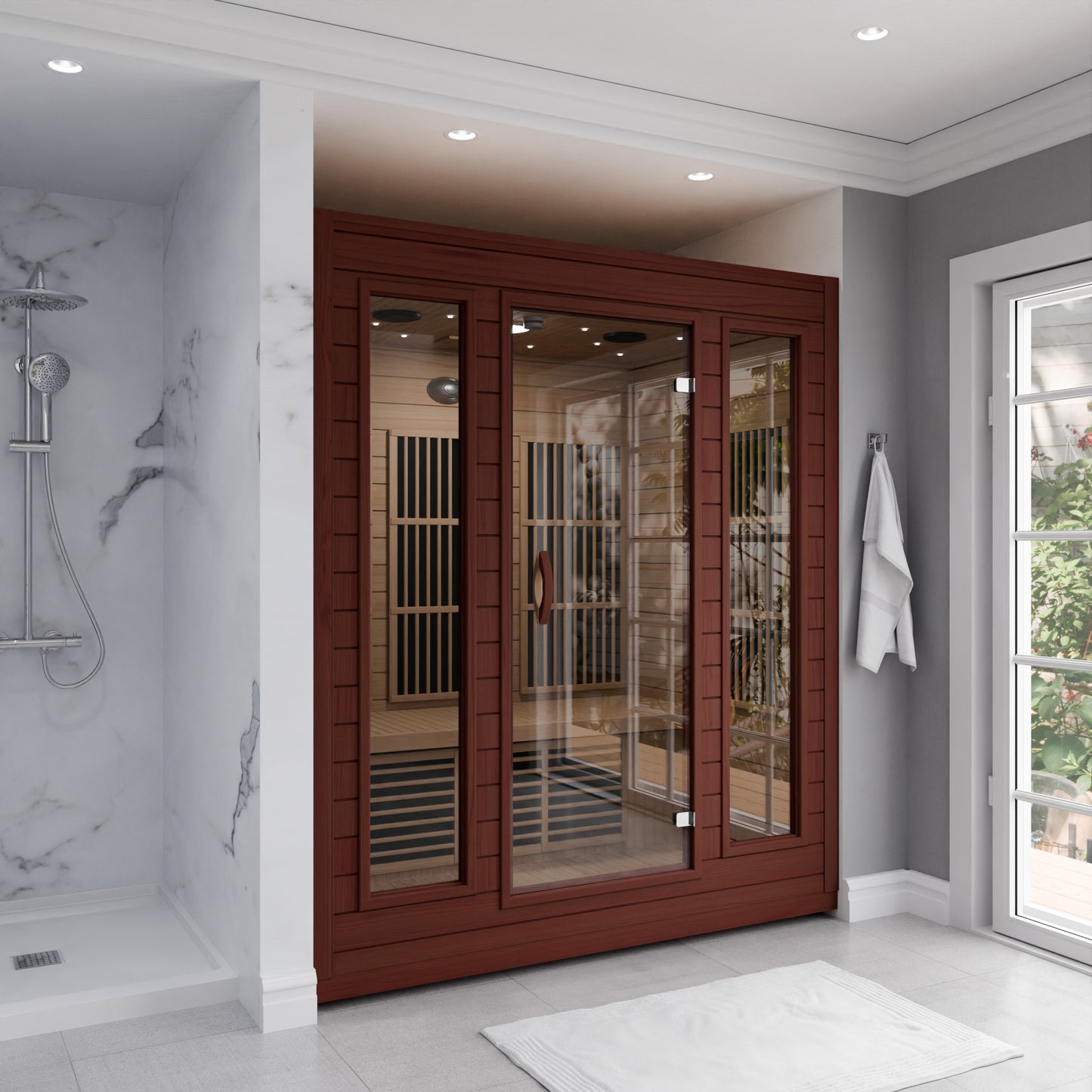 SteamSpa Curacao Carbon FAR Infrared Sauna 3-Person