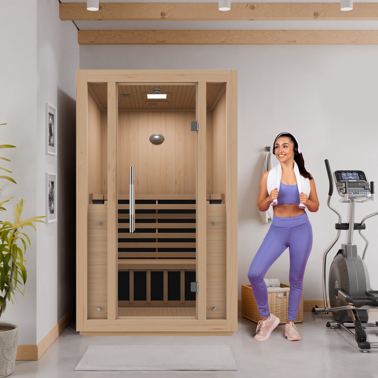 SteamSpa Fiji Carbon FAR Infrared Sauna 2-Person