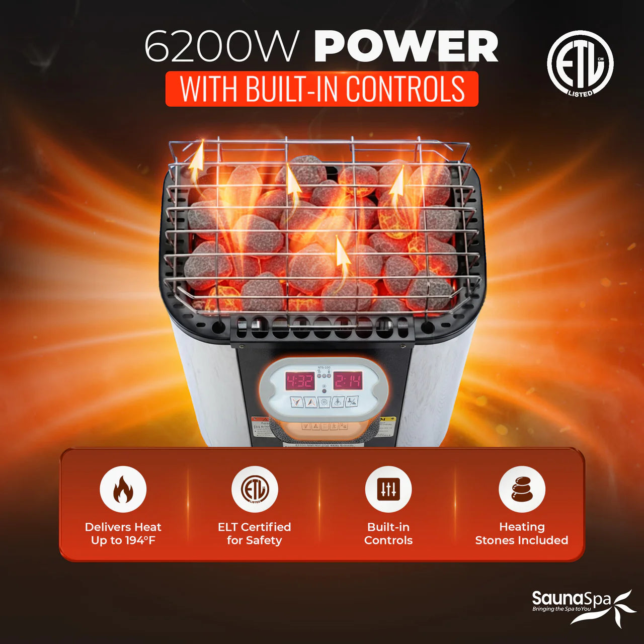 3-4 Person Outdoor Cabin Sauna in Cedar and Hemlock with Far Infrared Panels