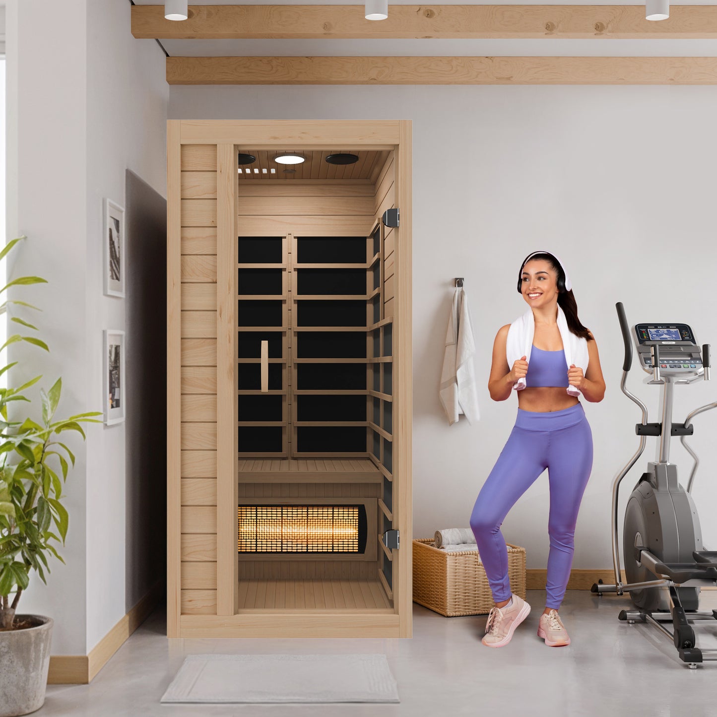 SteamSpa Lucia Carbon FAR Infrared Sauna 1-Person