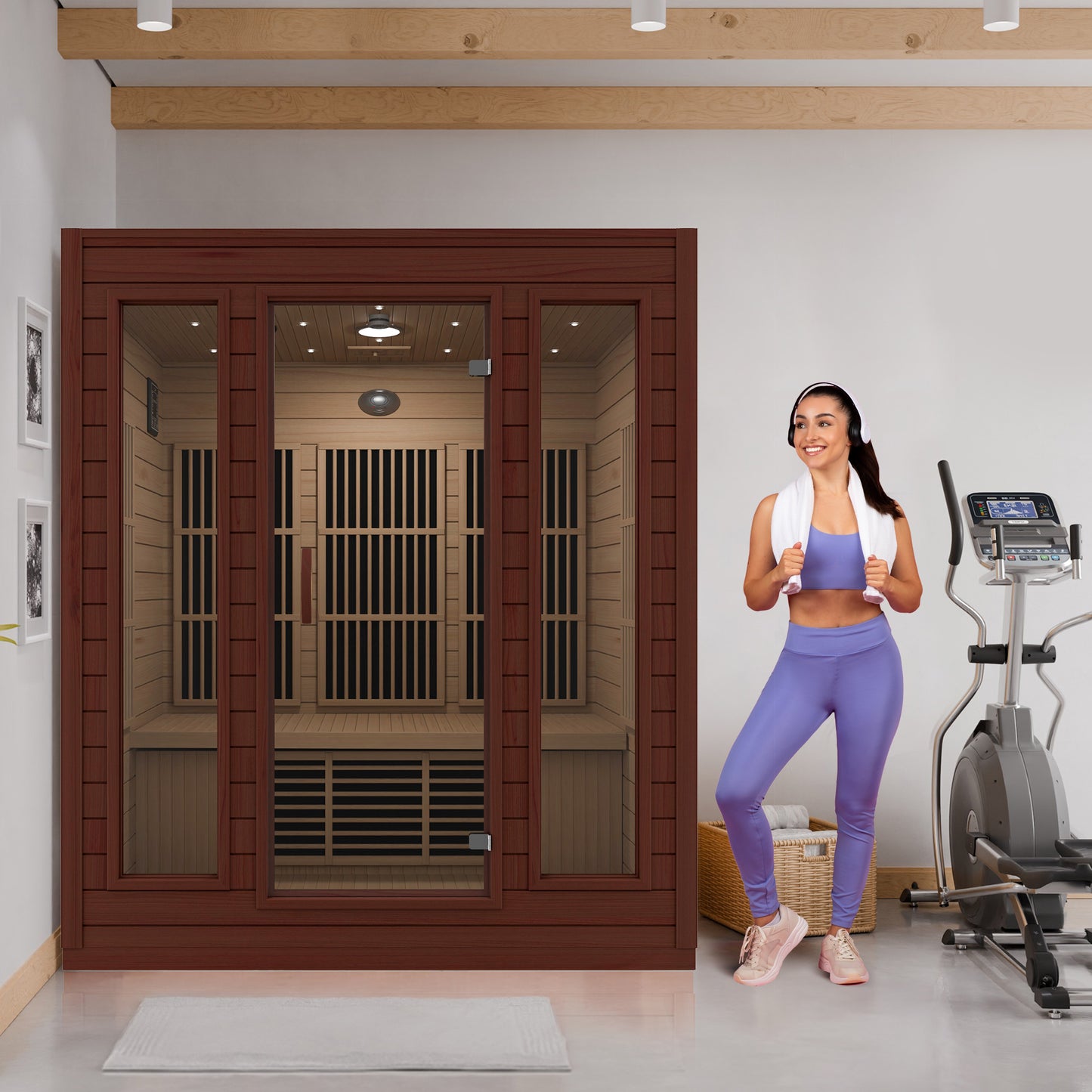 SteamSpa Curacao Carbon FAR Infrared Sauna 3-Person
