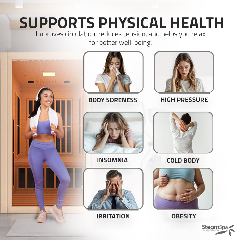 SteamSpa Viti Carbon FAR Infrared Sauna 2-Person