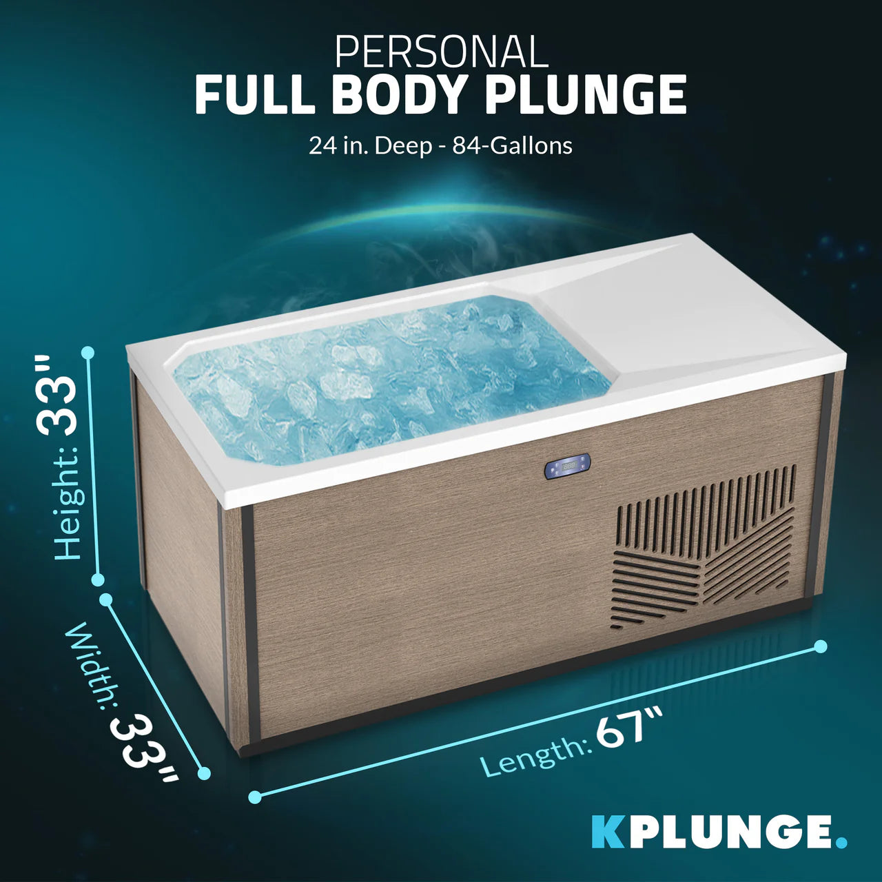 K-PLUNGE Iroquois All-in-One Cold Plunge and Hot Tub with Built-in Chiller
