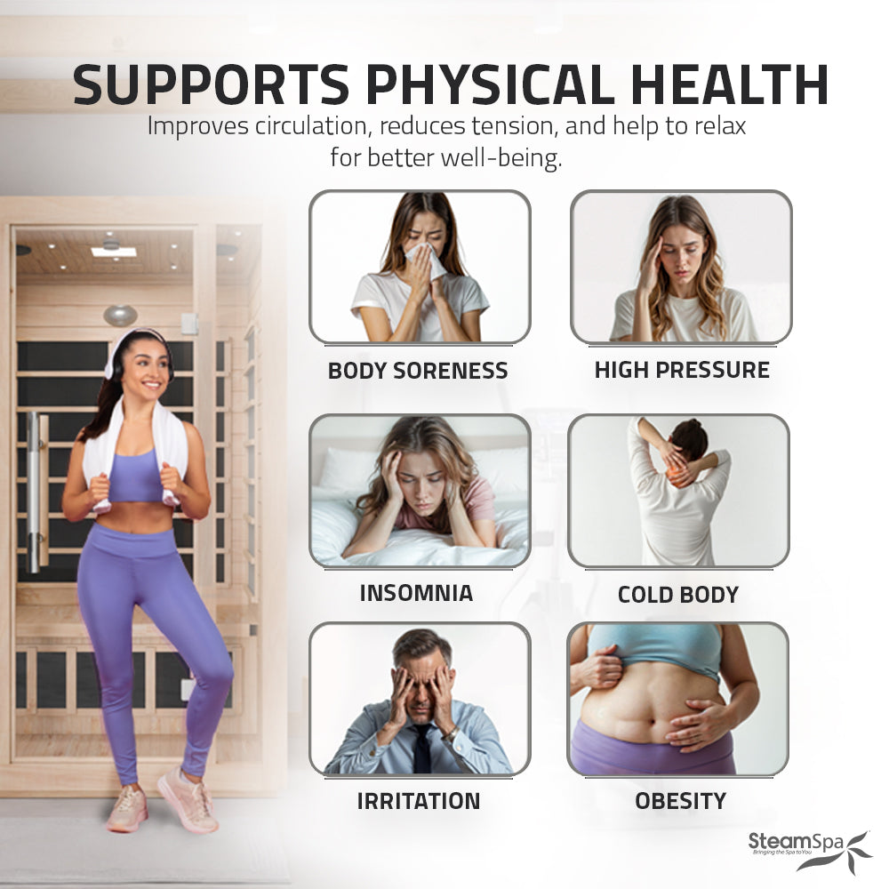 SteamSpa Maldives Carbon FAR Infrared Sauna 2-Person