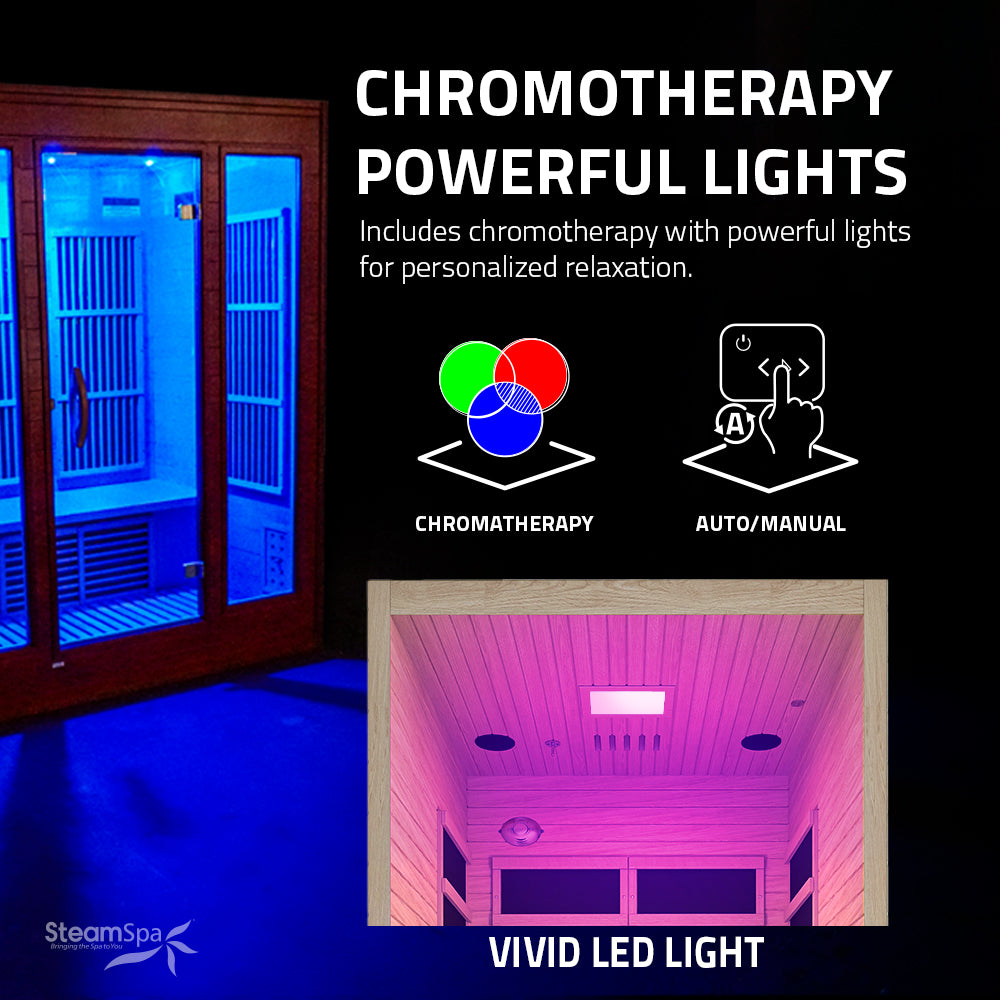 SteamSpa Lucia Carbon FAR Infrared Sauna 1-Person