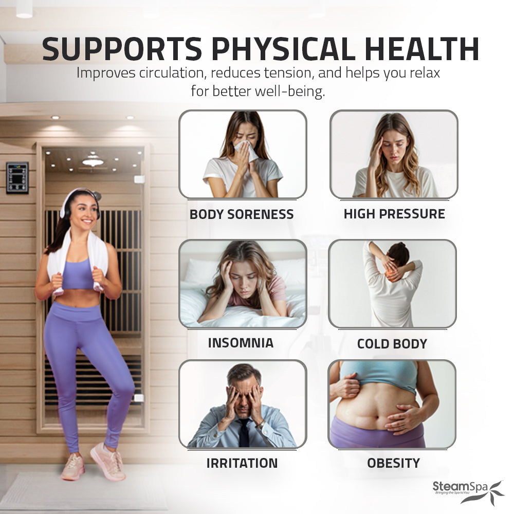 SteamSpa Seychelles Carbon FAR Infrared Sauna 2-Person