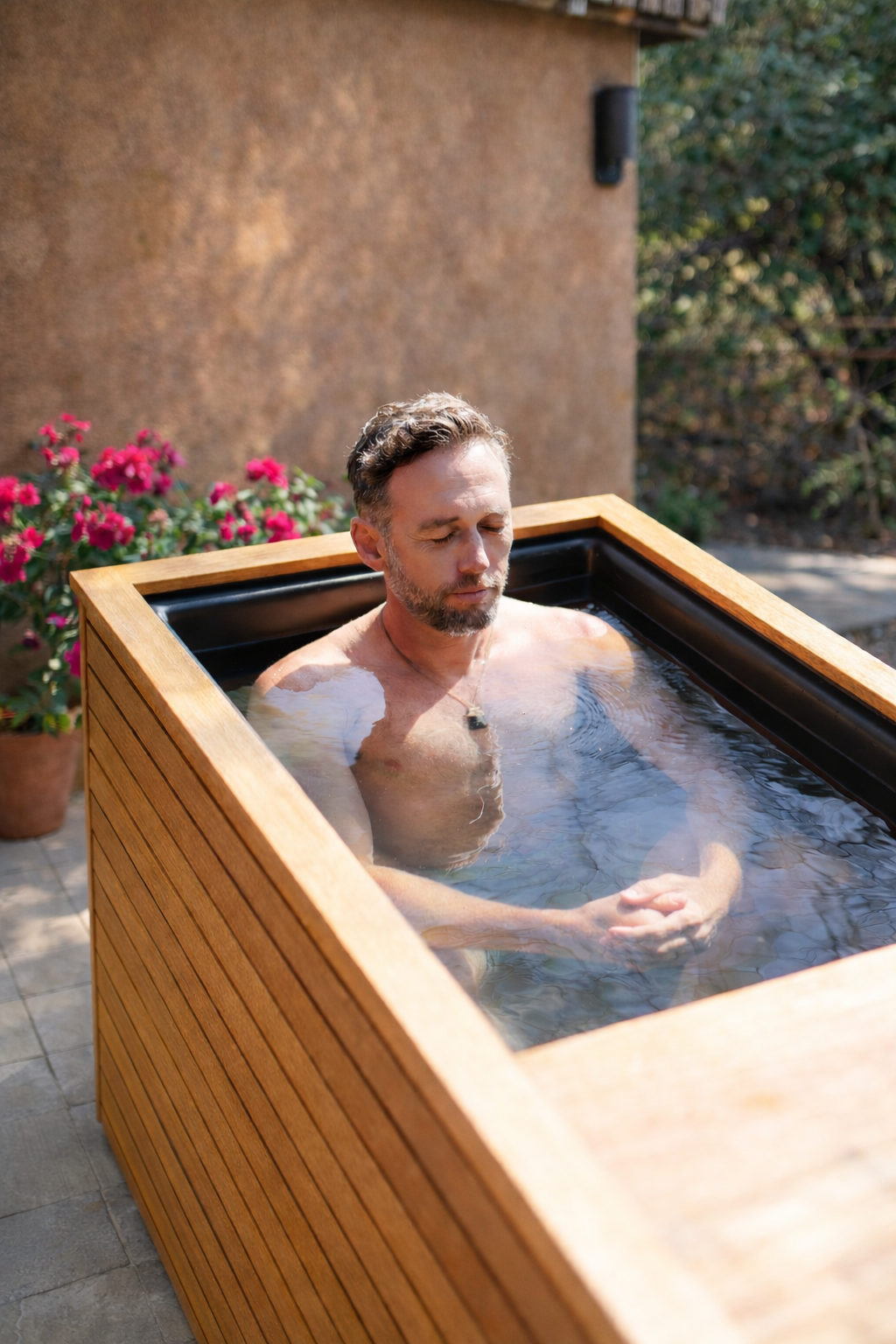 Pacific Plunge-Mahogany Handcrafted Standard Cold Plunge Tub