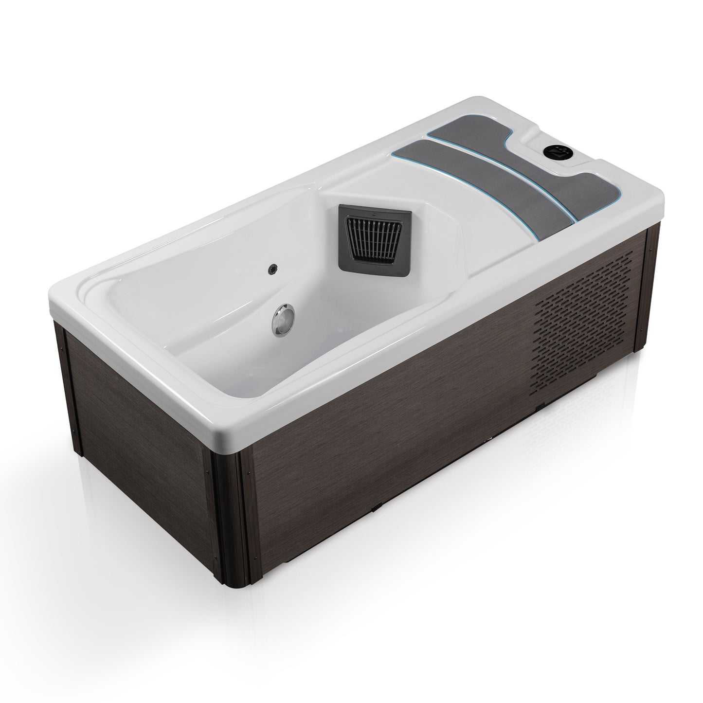 K-PLUNGE All-in-One Cold Plunge and Hot Tub with Built-in Chiller, Lights, and WiFi in White