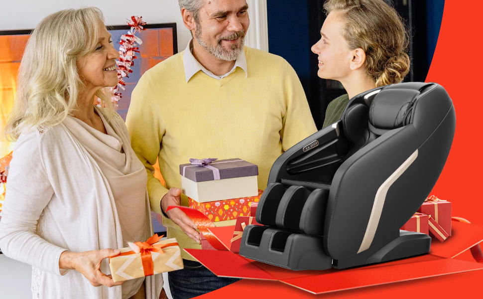 Massage Chair, Zero Gravity Shiatsu Massage Chairs Full Body And Recliner  - Black