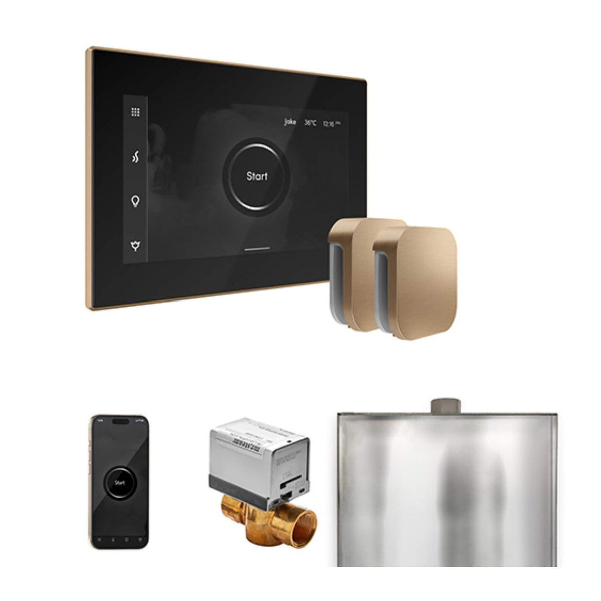 Mr.Steam XButler Steam Shower Control Package W/ iSteamX Control & Aroma SteamHeads (SAK85204)