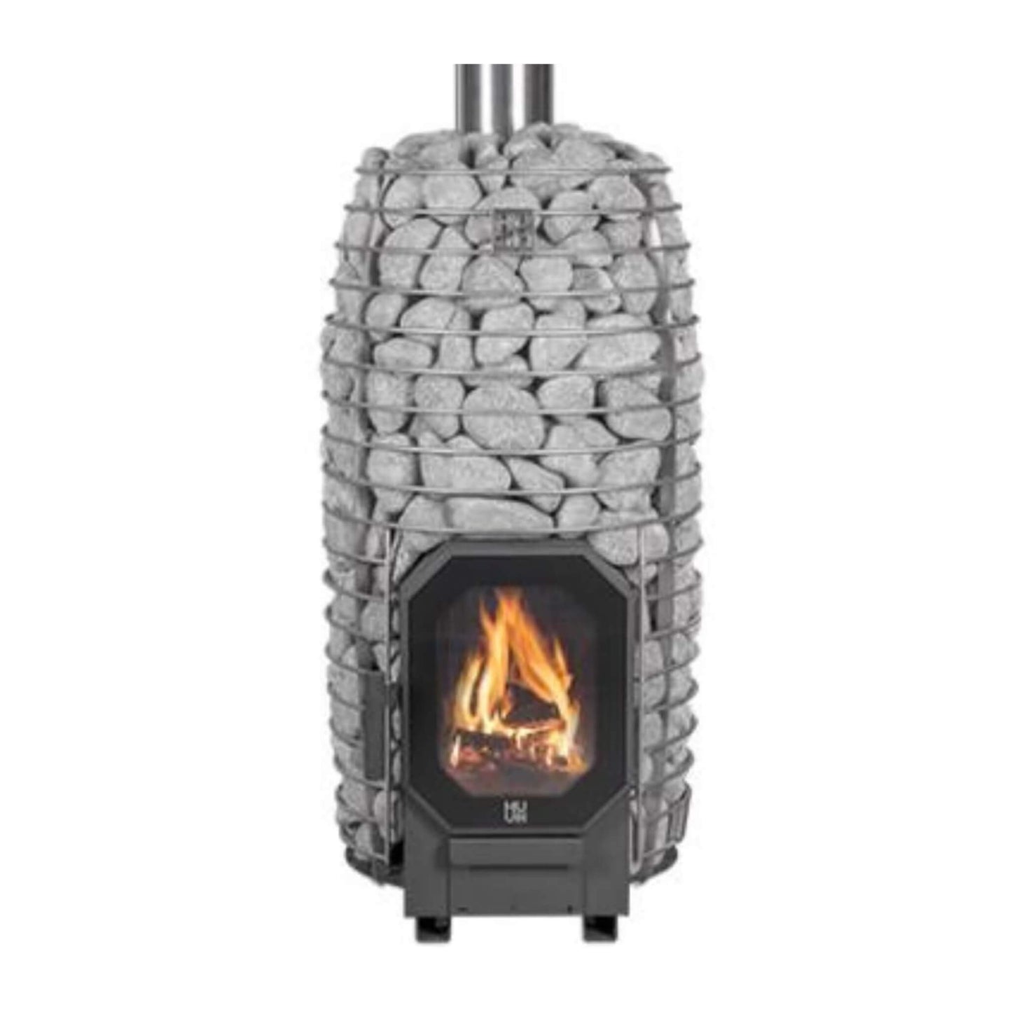 Huum Hive Flow Mini LS 8.5KW Wood-Burning Sauna Stove With Firebox Extension & Sauna Stones [H1018012] (SAK60257)