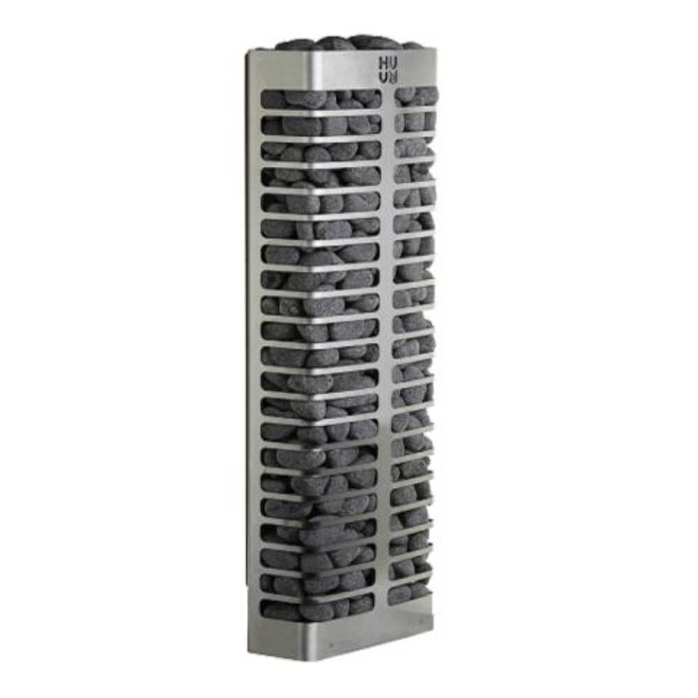 Huum Steel Mini Series 4 Stainless Steel Wall Mount 3.5KW Sauna Heater With Digital Controller & Sauna Stones (SAK91573)