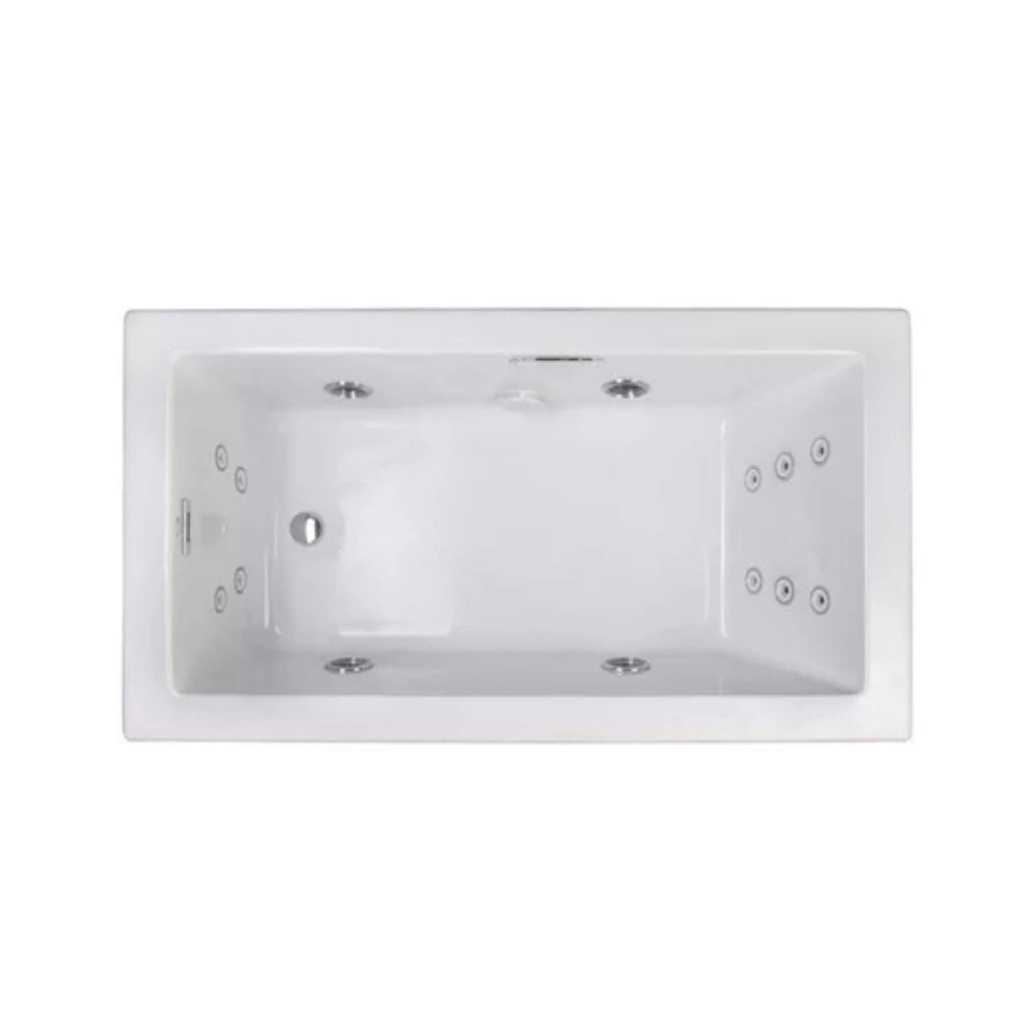 Jacuzzi Elara 72-Inch Rectangle Acrylic Drop-In Whirlpool Bath [JELA72 ...