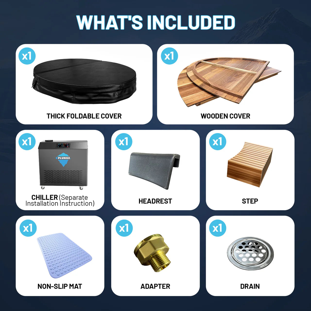 K-PLUNGE All-In-One Plunge/Hot Tub 3/4 HP