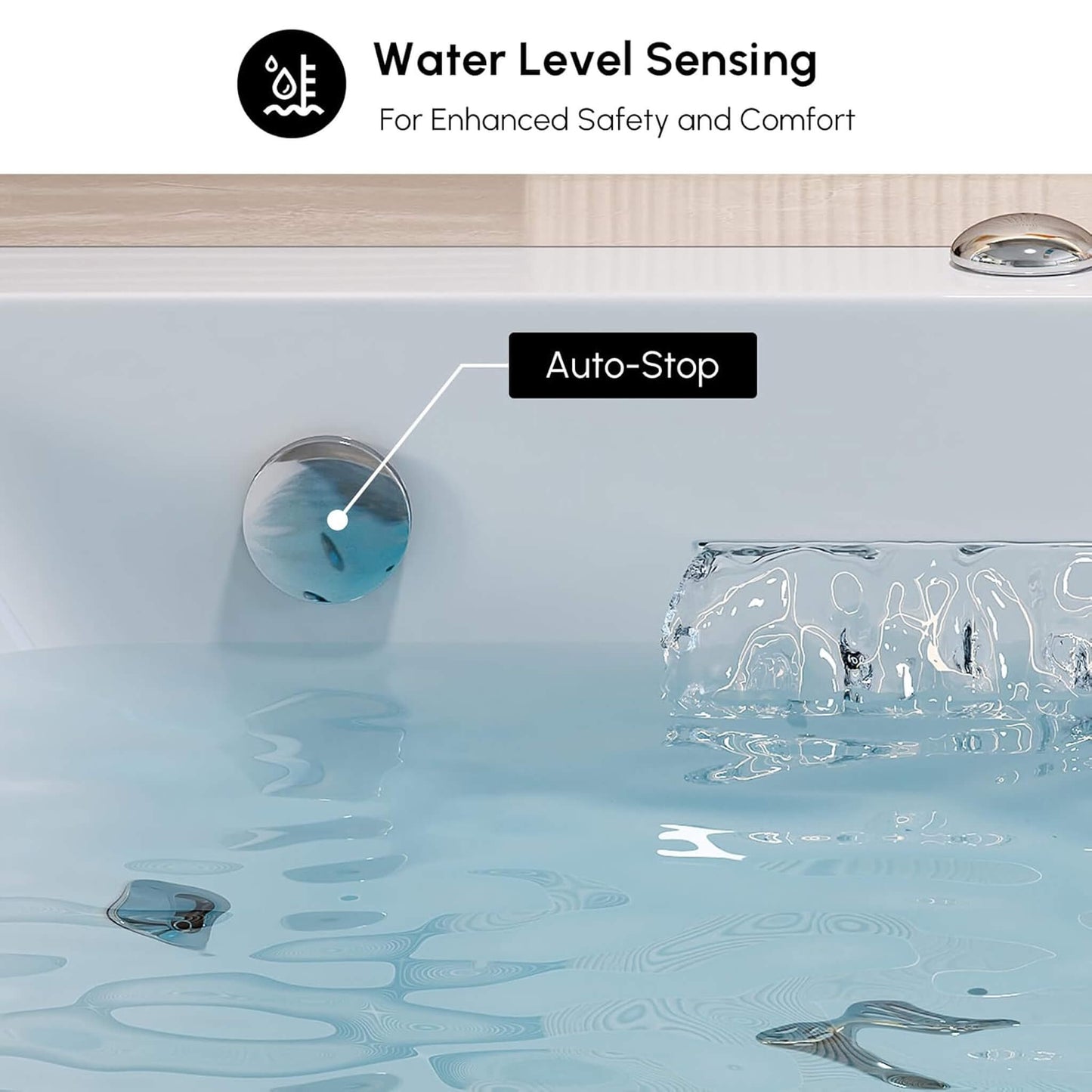 Alora Novara 71-Inch Luxury 2-Person Jetted Whirlpool Tub With Massage And Thermostat Control (SAK13872)