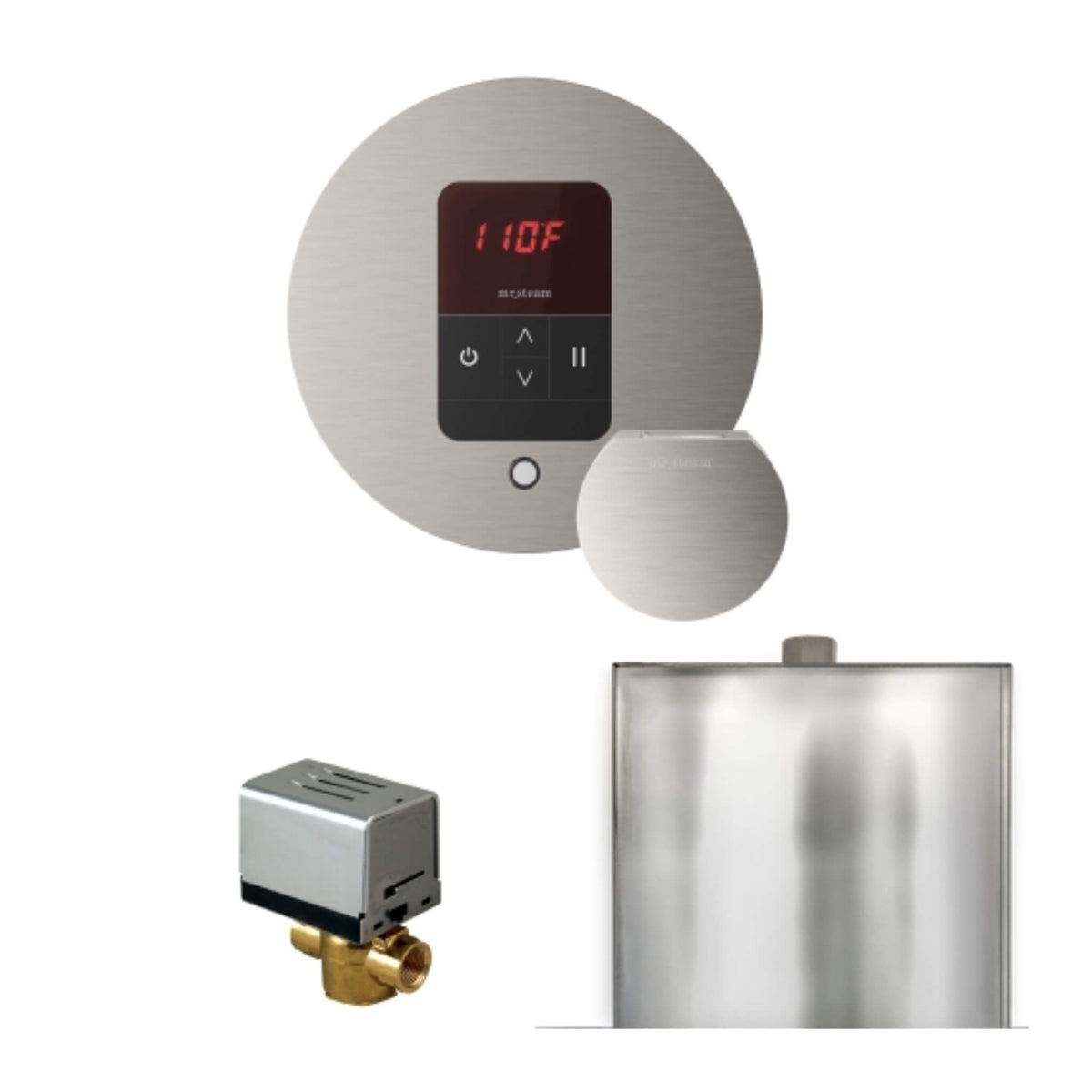 Mr.Steam Basic Butler Steam Shower Control Package W/ iTempo Control & Aroma Designer Finish SteamHead (SAK63721)