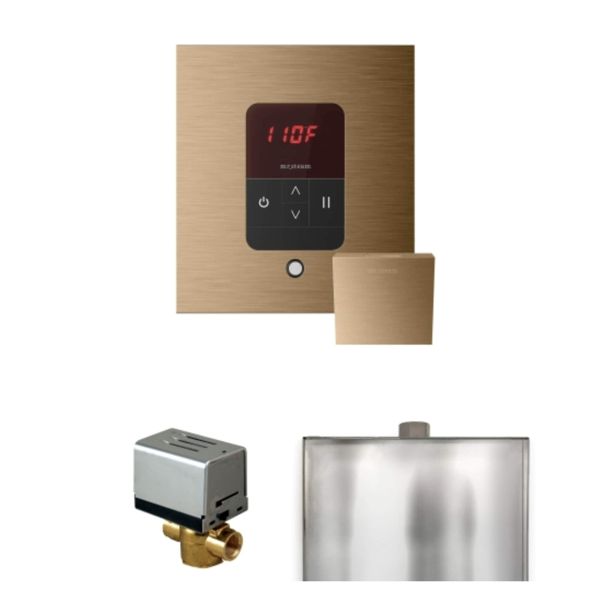 Mr.Steam Basic Butler Steam Shower Control Package W/ iTempo Control & Aroma Designer Finish SteamHead (SAK63721)