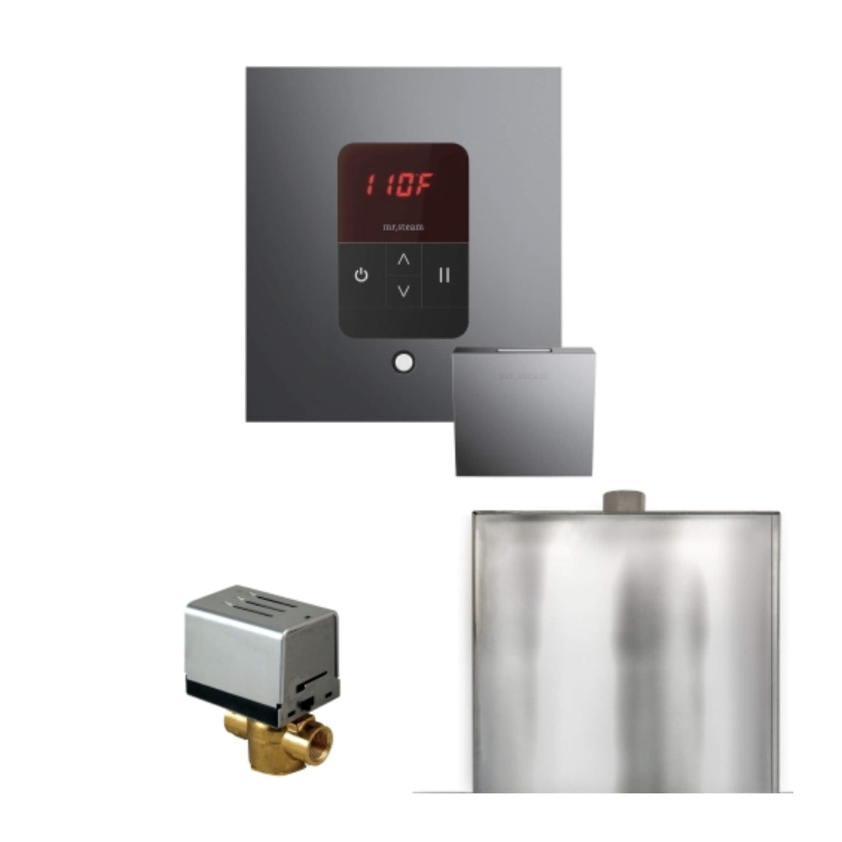 Mr.Steam Basic Butler Steam Shower Control Package W/ iTempo Control & Aroma Designer Finish SteamHead (SAK63721)