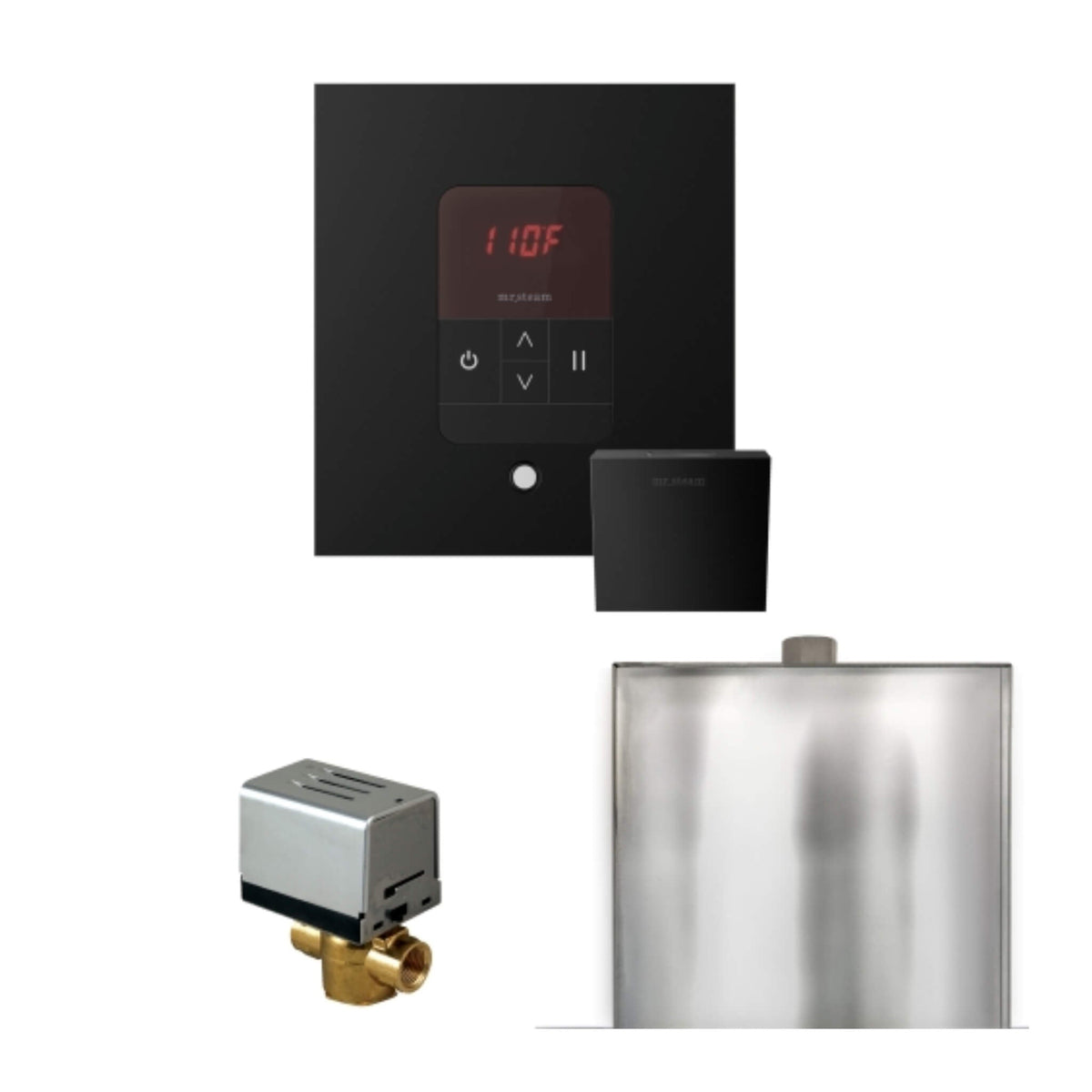 Mr.Steam Basic Butler Steam Shower Control Package W/ iTempo Control & Aroma Designer Finish SteamHead (SAK63721)