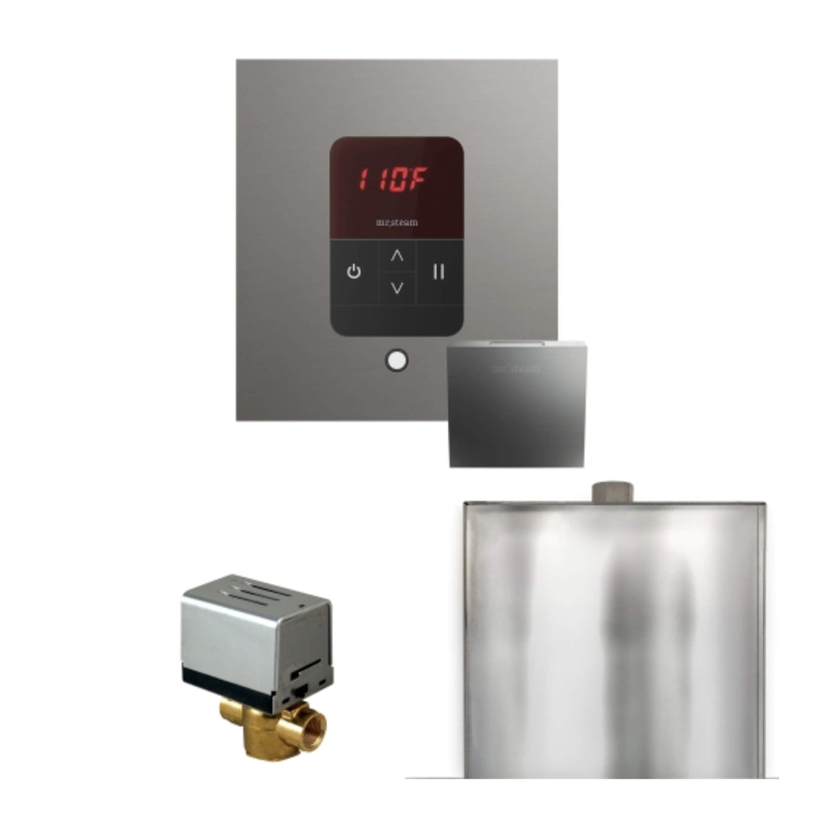 Mr.Steam Basic Butler Steam Shower Control Package W/ iTempo Control & Aroma Designer Finish SteamHead (SAK63721)