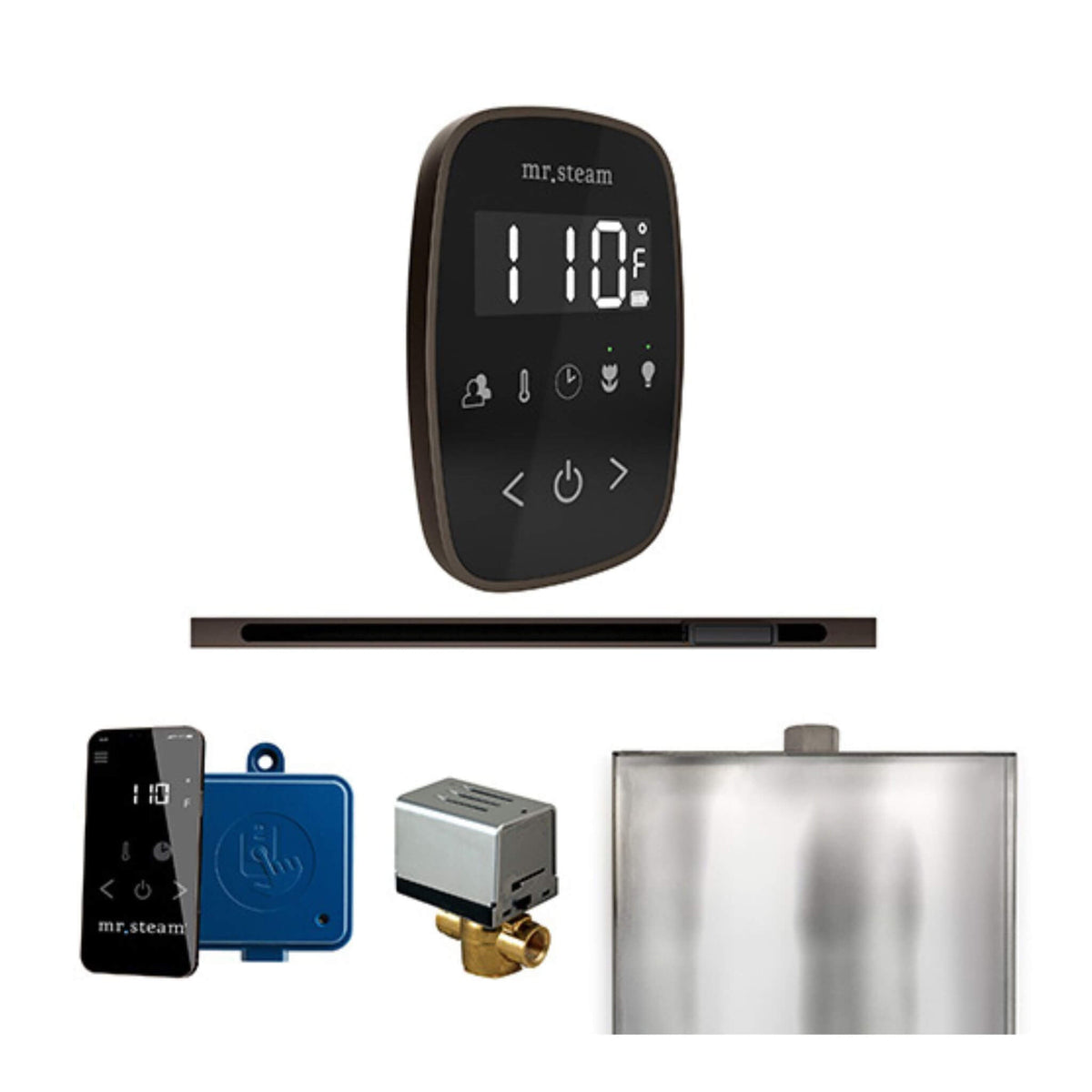 Mr.Steam ButlerFlex Steam Shower Control Package W/ TempoFlex Control & Linear SteamHead (SAK84713)