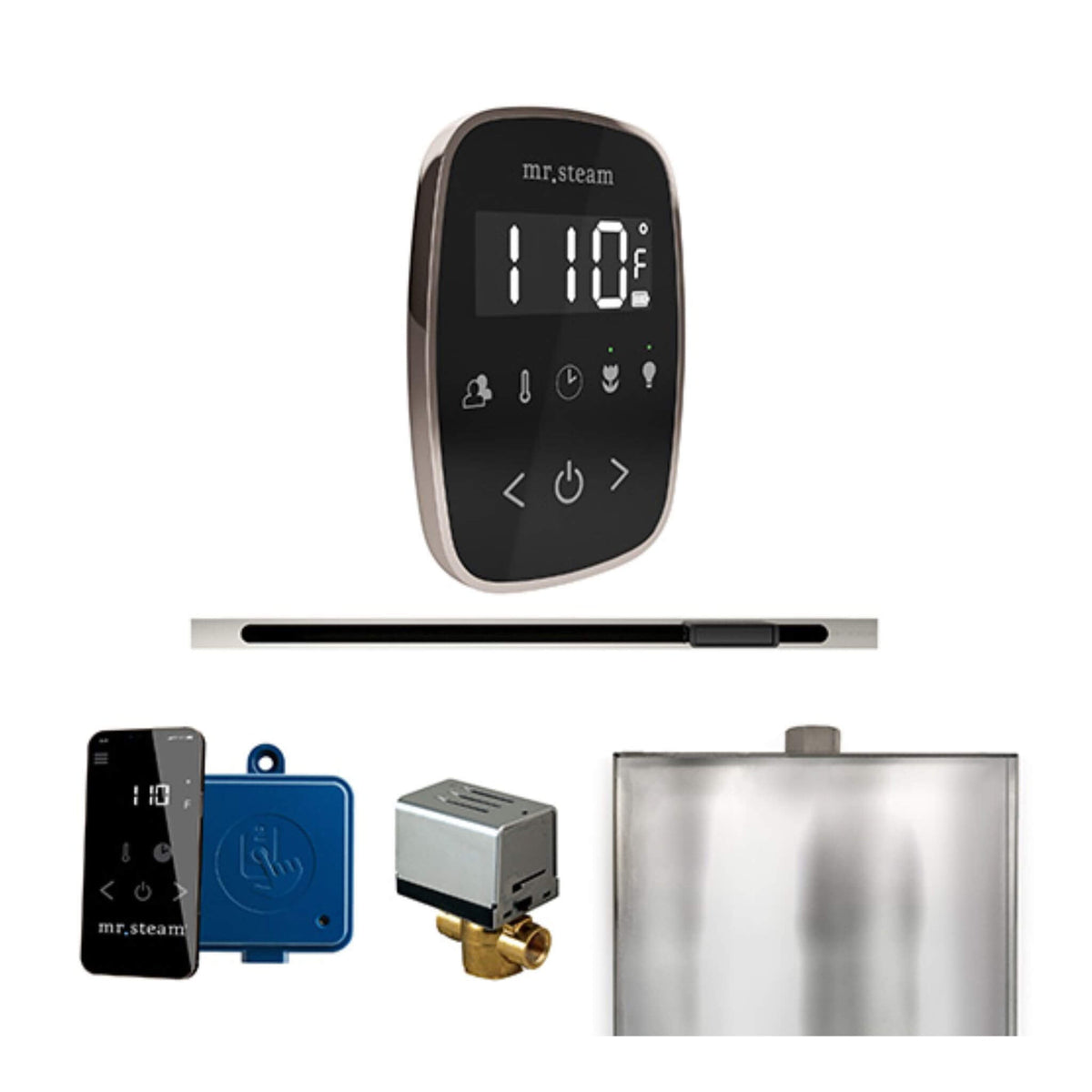 Mr.Steam ButlerFlex Steam Shower Control Package W/ TempoFlex Control & Linear SteamHead (SAK84713)