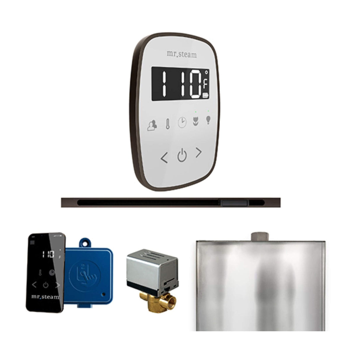 Mr.Steam ButlerFlex Steam Shower Control Package W/ TempoFlex Control & Linear SteamHead (SAK84713)