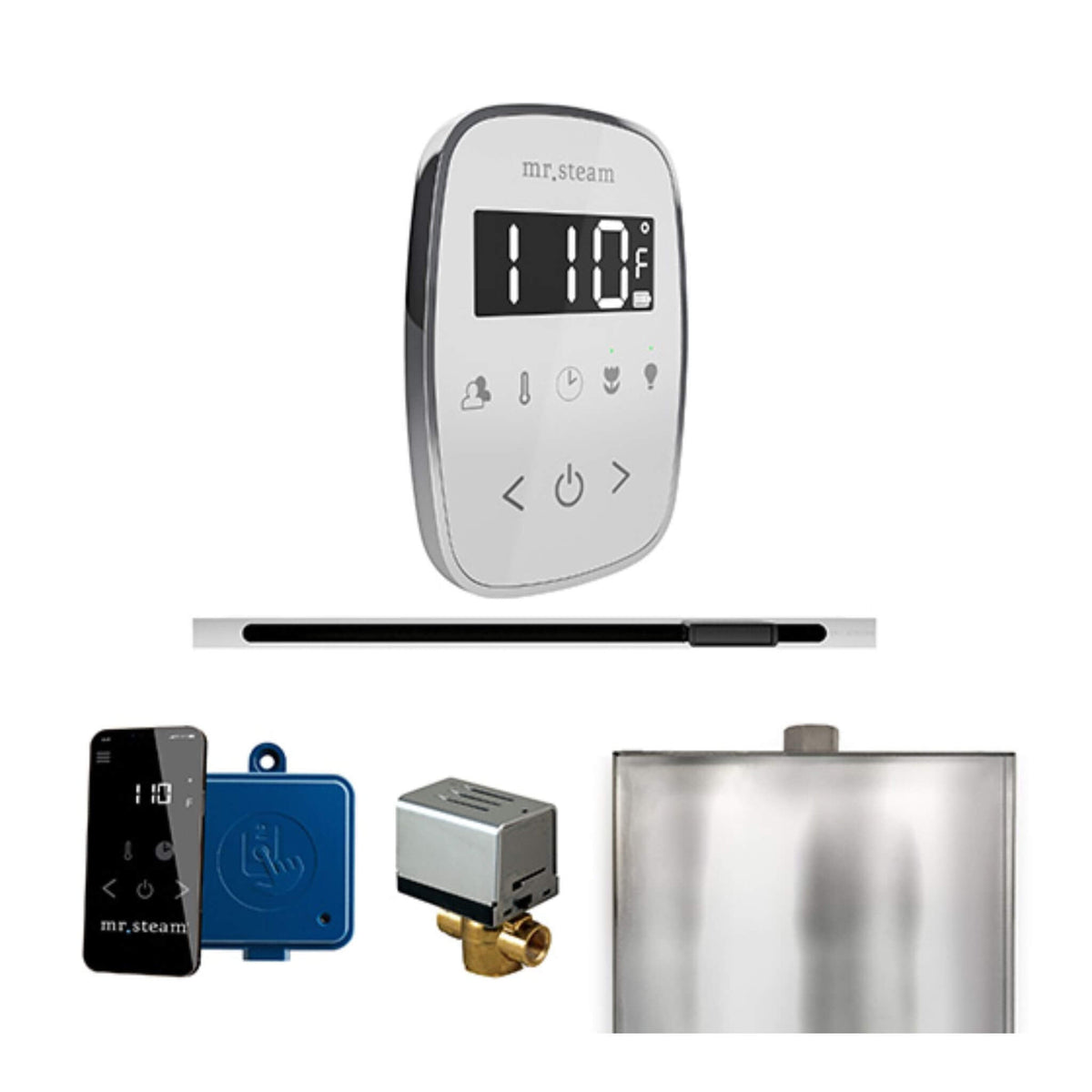 Mr.Steam ButlerFlex Steam Shower Control Package W/ TempoFlex Control & Linear SteamHead (SAK84713)