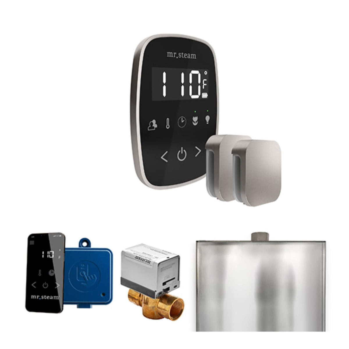 Mr.Steam ButlerFlex Steam Shower Control Package W/ TempoFlex Control & Aroma SteamHeads (SAK92375)