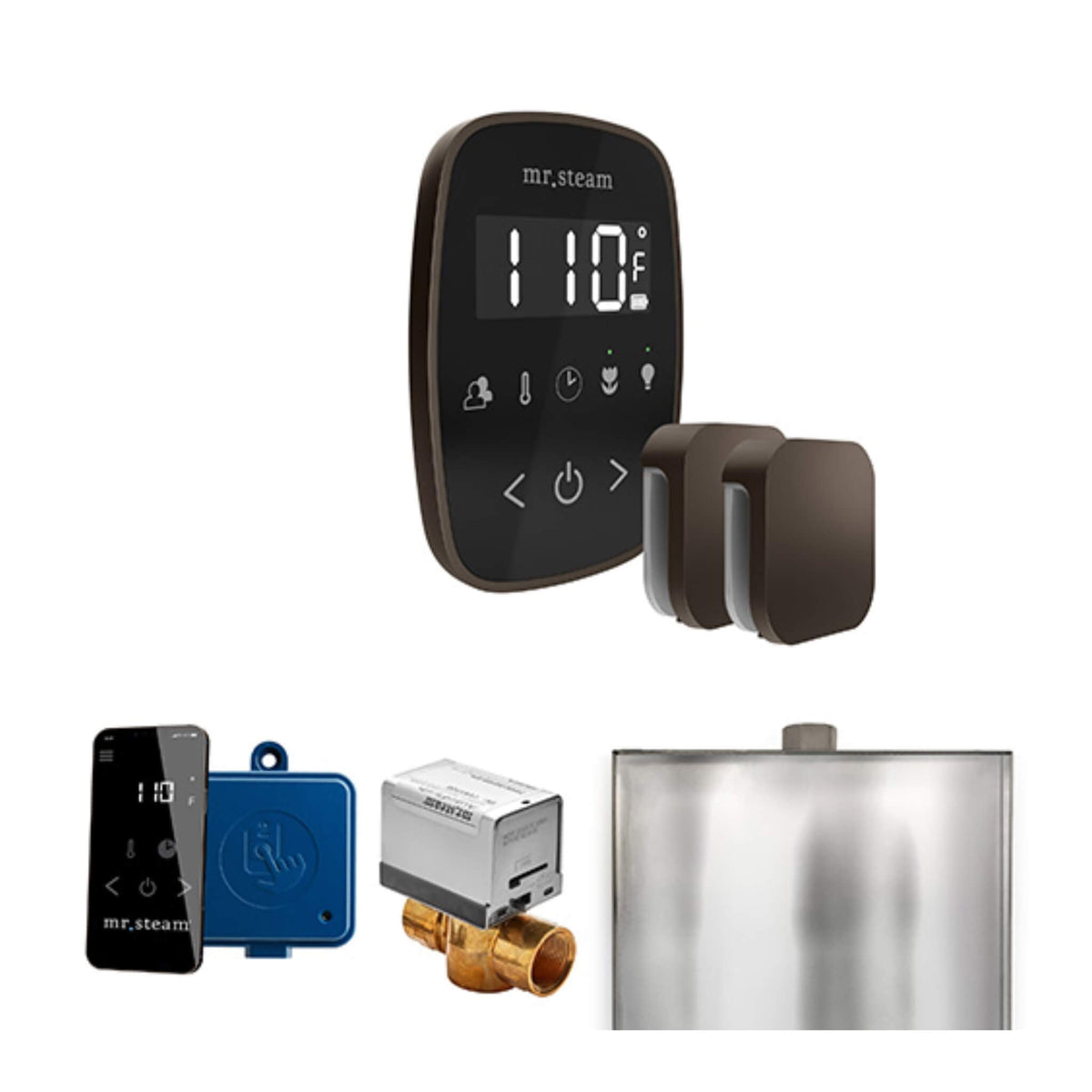 Mr.Steam ButlerFlex Steam Shower Control Package W/ TempoFlex Control & Aroma SteamHeads (SAK92375)