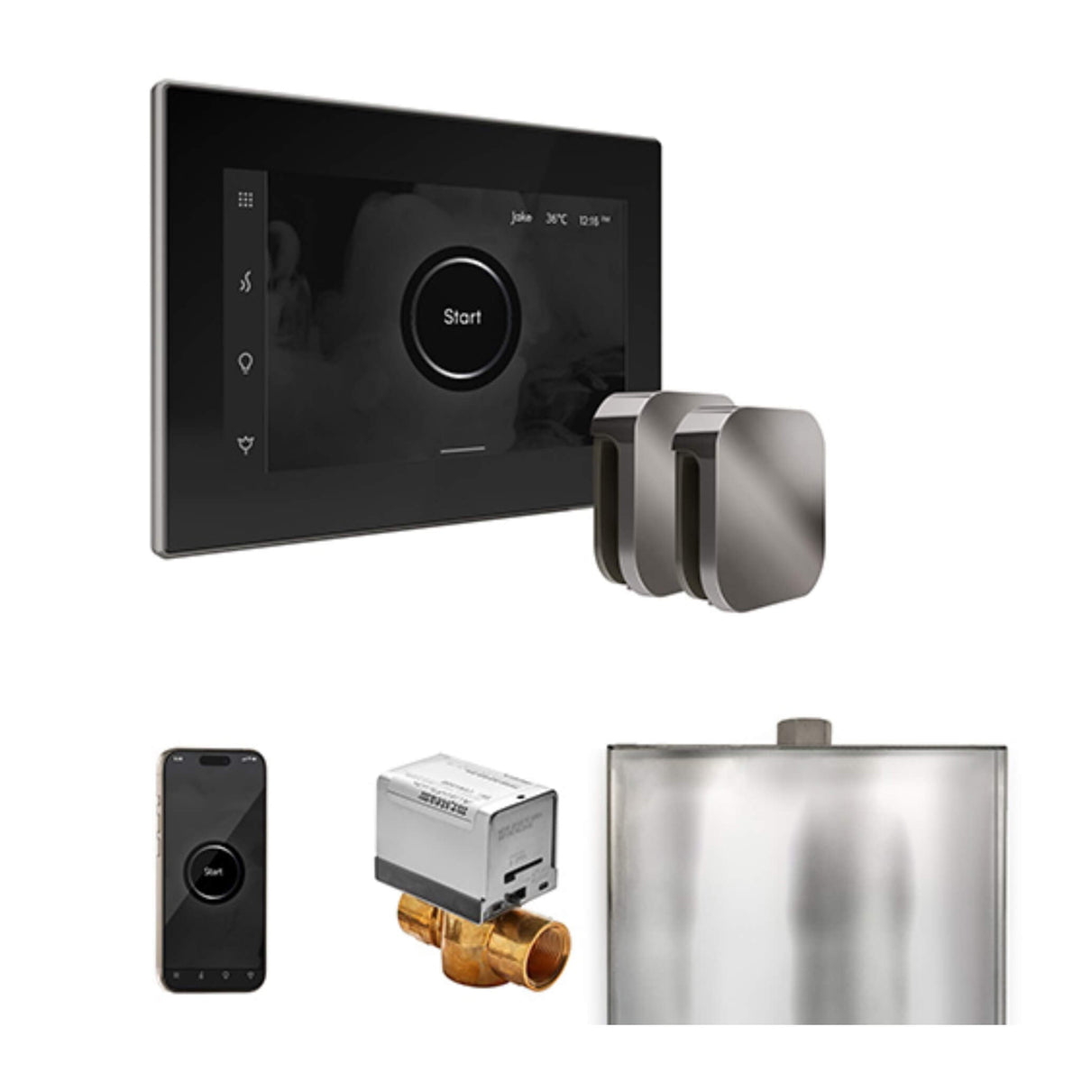 Mr.Steam XButler Steam Shower Control Package W/ iSteamX Control & Aroma SteamHeads (SAK85204)