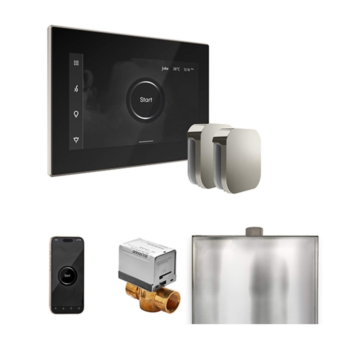 Mr.Steam XButler Steam Shower Control Package W/ iSteamX Control & Aroma SteamHeads (SAK85204)