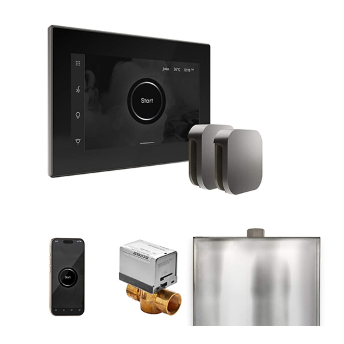 Mr.Steam XButler Steam Shower Control Package W/ iSteamX Control & Aroma SteamHeads (SAK85204)
