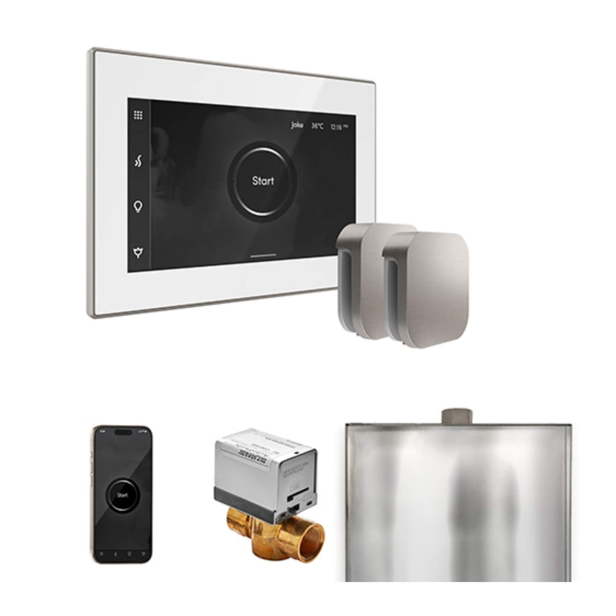 Mr.Steam XButler Steam Shower Control Package W/ iSteamX Control & Aroma SteamHeads (SAK85204)