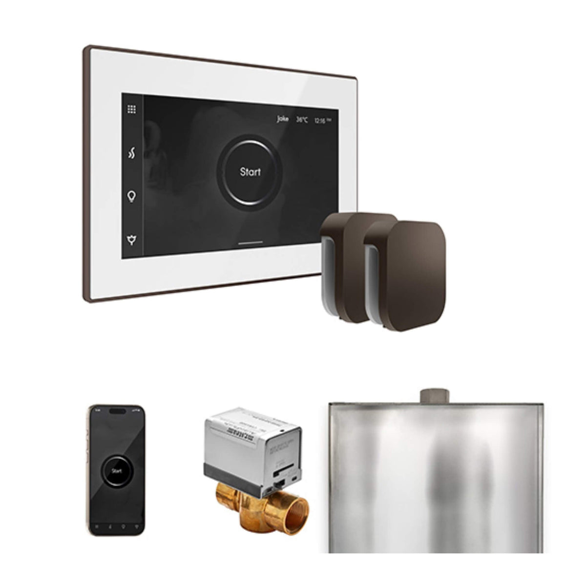 Mr.Steam XButler Steam Shower Control Package W/ iSteamX Control & Aroma SteamHeads (SAK85204)