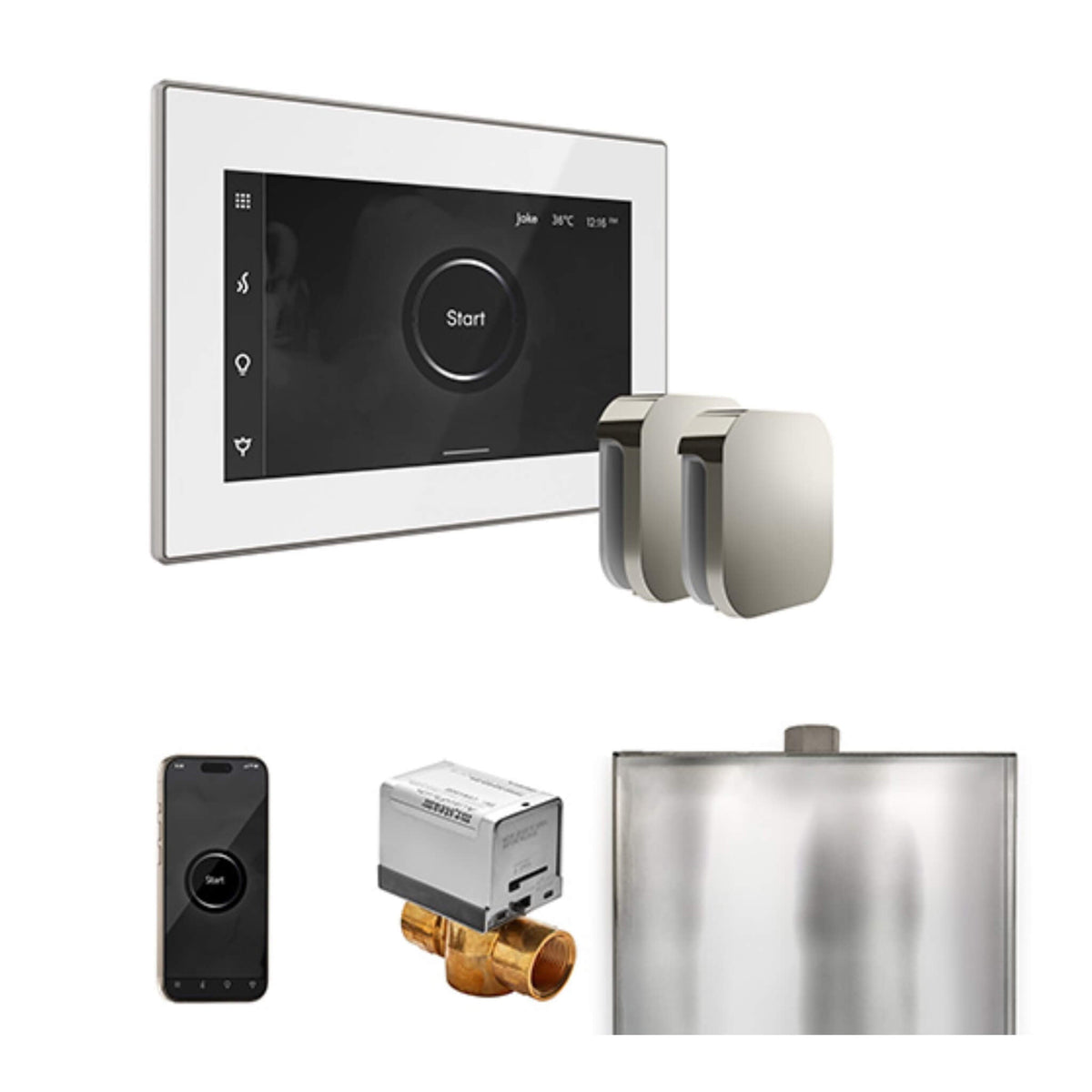 Mr.Steam XButler Steam Shower Control Package W/ iSteamX Control & Aroma SteamHeads (SAK85204)