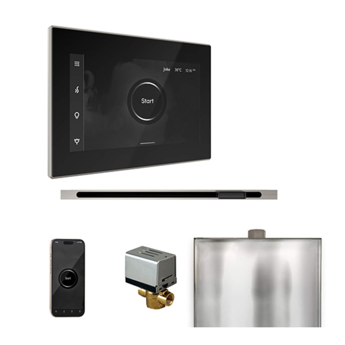 Mr.Steam XButler Steam Shower Control W/ iSteamX Control & Linear SteamHead (SAK58915)