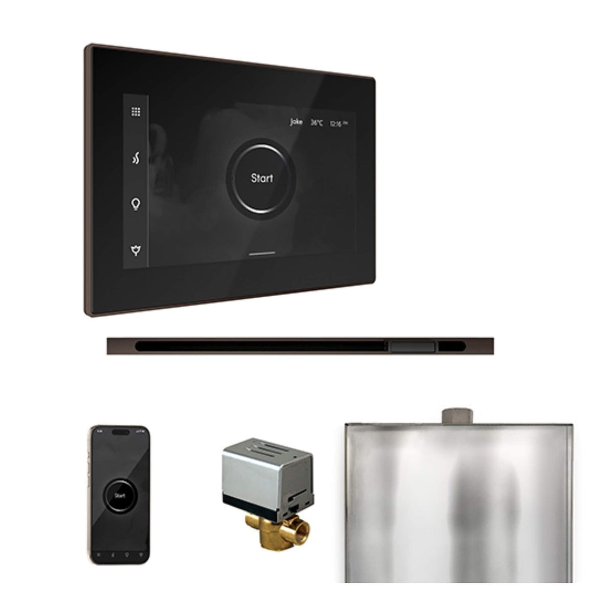 Mr.Steam XButler Steam Shower Control W/ iSteamX Control & Linear SteamHead (SAK58915)