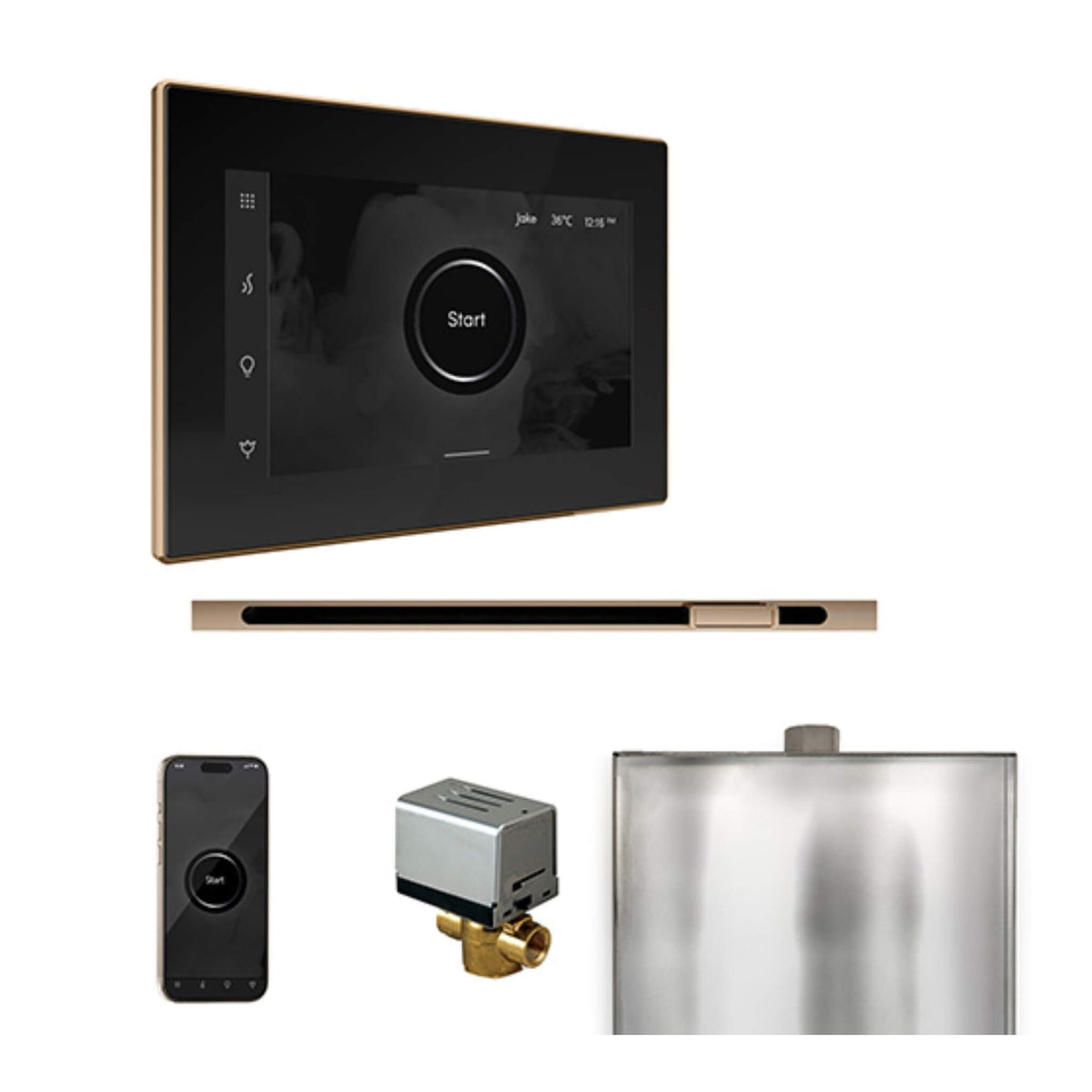 Mr.Steam XButler Steam Shower Control W/ iSteamX Control & Linear SteamHead (SAK58915)