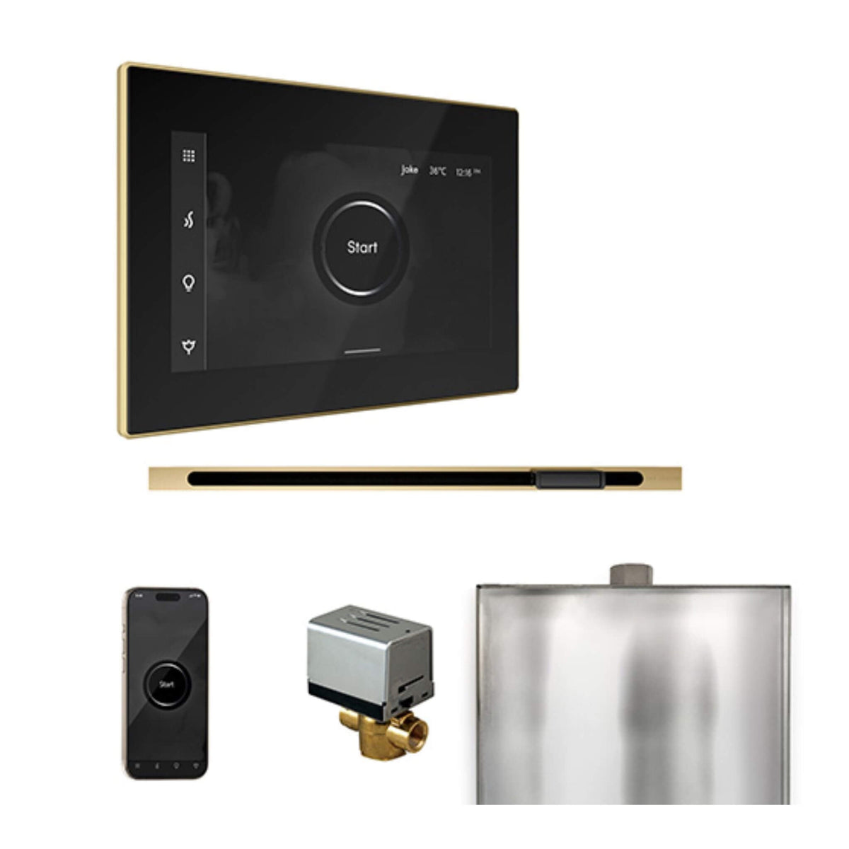 Mr.Steam XButler Steam Shower Control W/ iSteamX Control & Linear SteamHead (SAK58915)