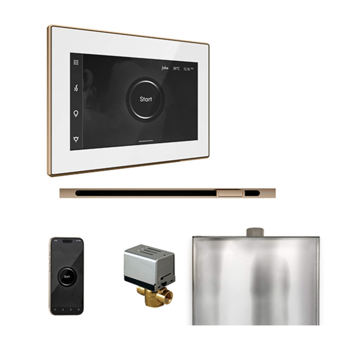 Mr.Steam XButler Steam Shower Control W/ iSteamX Control & Linear SteamHead (SAK58915)