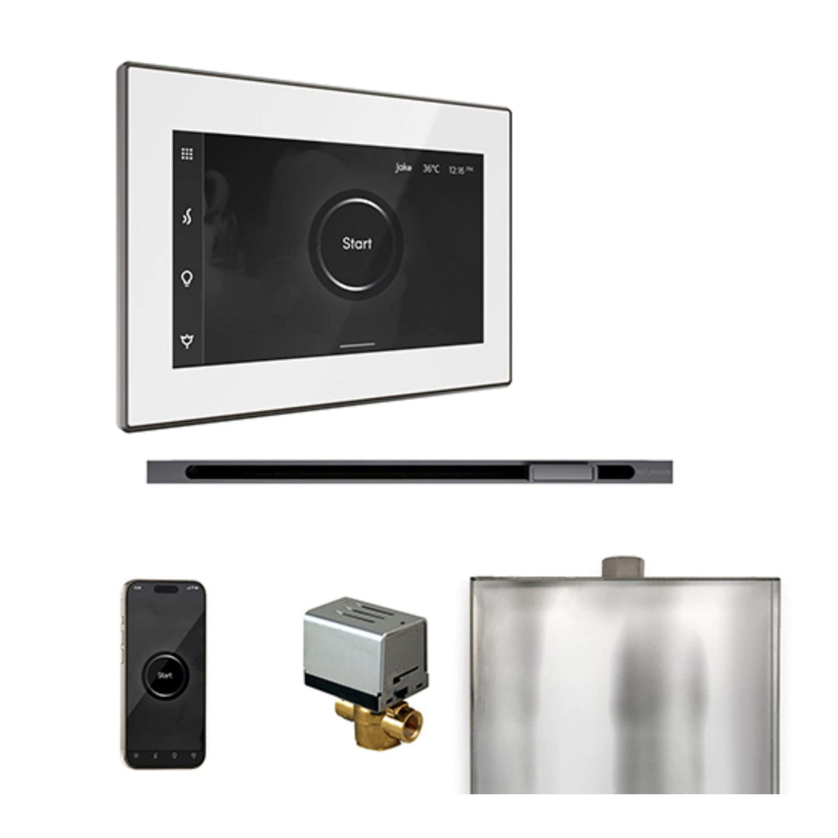 Mr.Steam XButler Steam Shower Control W/ iSteamX Control & Linear SteamHead (SAK58915)