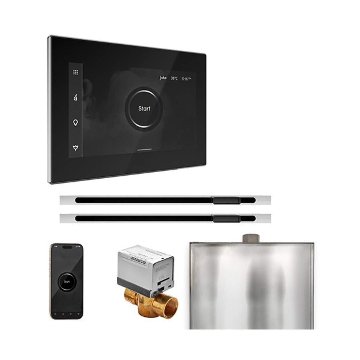 Mr.Steam XButler Steam Shower Control W/ iSteamX Control & Linear SteamHead (SAK58915)